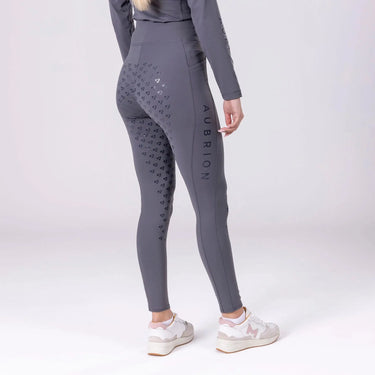Shires Grey Aubrion Eltar Riding Tights| Online For Equine