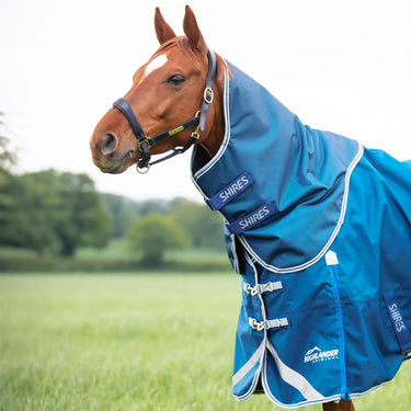 Buy Shires Highlander Original Blue 200g Turnout Rug & Neck Set| Online for Equine