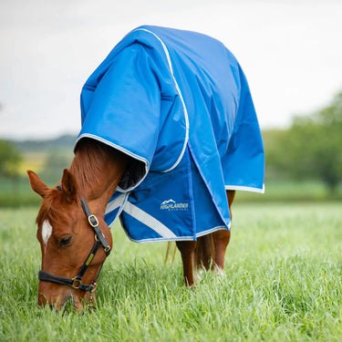 Buy Shires Highlander Original Blue 200g Turnout Rug & Neck Set| Online for Equine