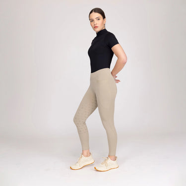 Shires Ladies Aubrion Beige Optima GX Riding Tights| Online For Equine