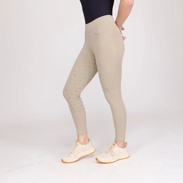Shires Ladies Aubrion Beige Optima GX Riding Tights| Online For Equine