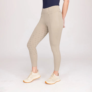 Shires Ladies Aubrion Beige Optima LX Riding Tights| Online For Equine
