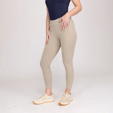 Shires Ladies Aubrion Beige Optima LX Riding Tights| Online For Equine