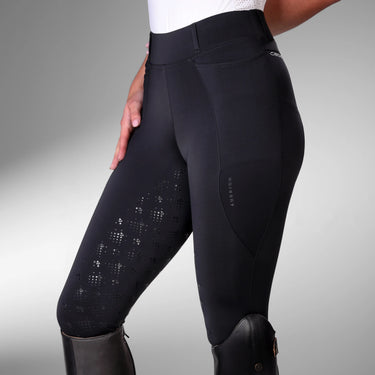 Shires Ladies Aubrion Black Optima LX Riding Tights| Online For Equine