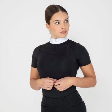 Shires Ladies Aubrion Black Optima QX Show Shirt| Online For Equine