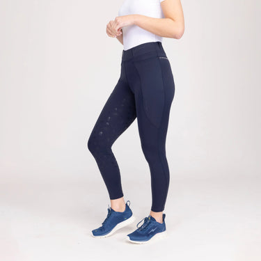 Shires Ladies Aubrion Navy Optima LX Riding Tights| Online For Equine