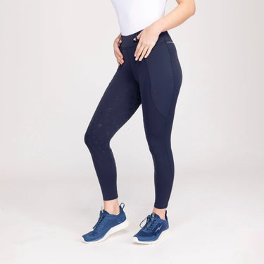 Shires Ladies Aubrion Navy Optima LX Riding Tights| Online For Equine