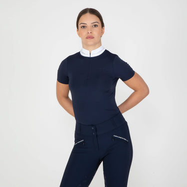 Shires Ladies Aubrion Navy Optima LX Show Shirt| Online For Equine