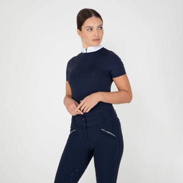 Shires Ladies Aubrion Navy Optima LX Show Shirt| Online For Equine
