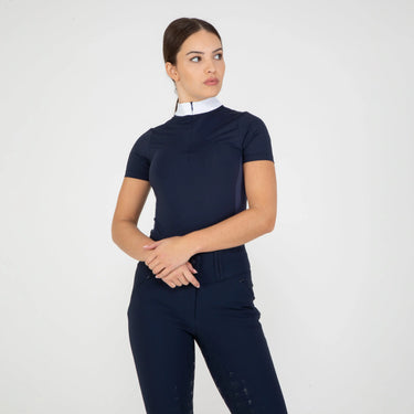 Shires Ladies Aubrion Optima Navy PX Show Shirt| Online For Equine
