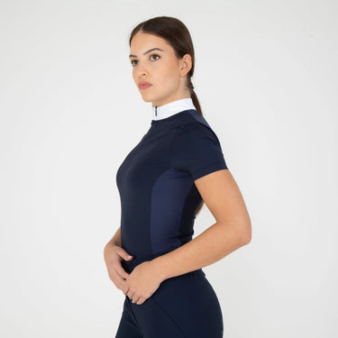 Shires Ladies Aubrion Optima Navy PX Show Shirt| Online For Equine