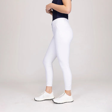 Shires Ladies Aubrion Optima PX Breeches White| Online For Equine