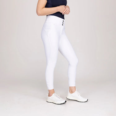 Shires Ladies Aubrion Optima PX Breeches White| Online For Equine