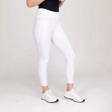 Shires Ladies Aubrion White Optima GX Riding Tights| Online For Equine