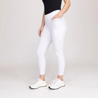 Shires Ladies Aubrion White Optima GX Riding Tights| Online For Equine