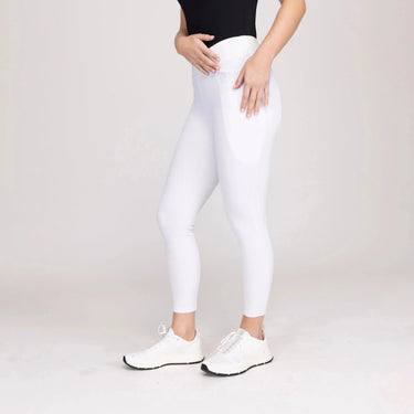 Shires Ladies Aubrion White Optima GX Riding Tights| Online For Equine