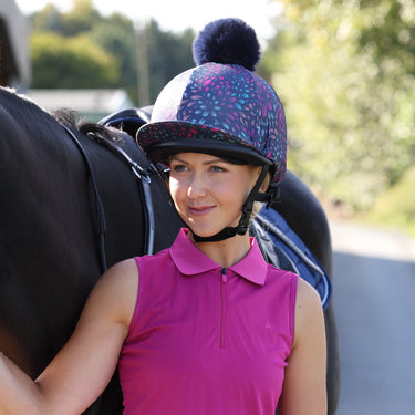 Shires Ladies Fuchsia Aubrion React Sleeveless Tech Polo| Online For Equine