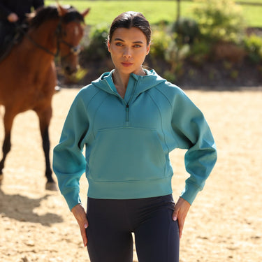 Shires Ladies Haze Aubrion React Quarter Zip Hoodie| Online For Equine