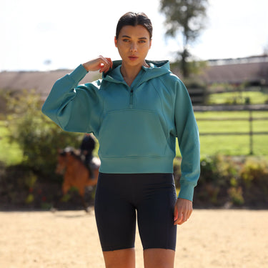 Shires Ladies Haze Aubrion React Quarter Zip Hoodie| Online For Equine