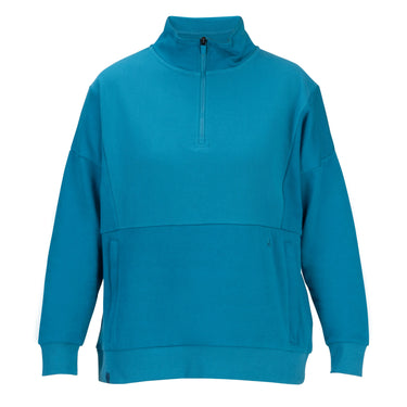 Shires Ladies Kingfisher Aubrion React Quarter Zip Sweater| Online For Equine