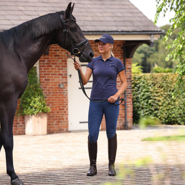 Shires Ladies Midnight Aubrion Equestrian Short Sleeve Polo| Online For Equine