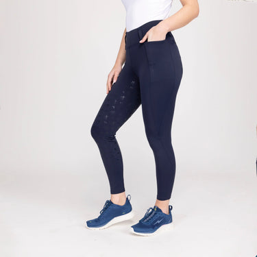 Shires Ladies Navy Aubrion Optima MX Riding Tights| Online For Equine