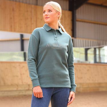 Shires Ladies Thyme Aubrion Equestrian Button Sweatshirt| Online For Equine