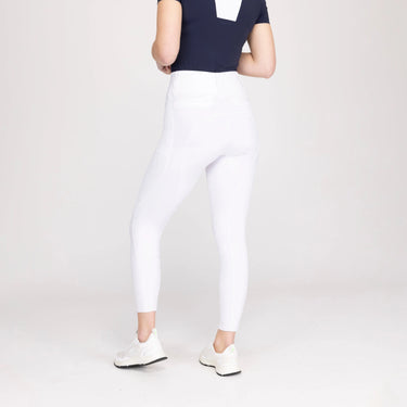 Shires Ladies White Aubrion Optima MX Riding Tights| Online For Equine