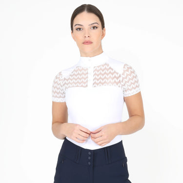 Shires Ladies White Aubrion Optima VX Show Shirt| Online For Equine