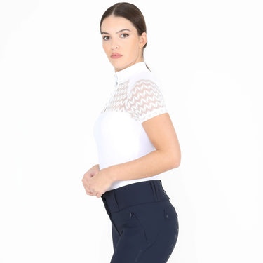 Shires Ladies White Aubrion Optima VX Show Shirt| Online For Equine