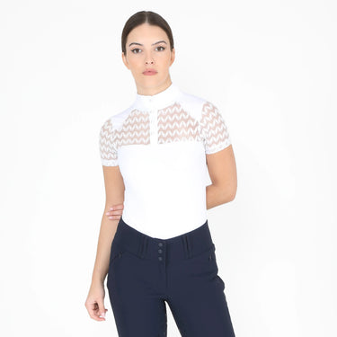 Shires Ladies White Aubrion Optima VX Show Shirt| Online For Equine