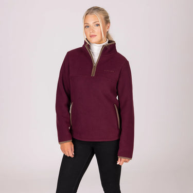Shires Maroon Aubrion Core Half Zip Fleece| Online For Equine
