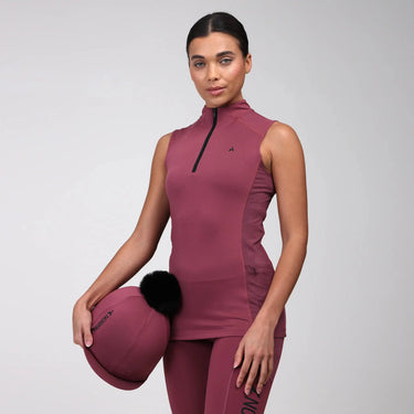 Shires Mauve Aubrion React Ladies Sleeveless Base Layer| Online For Equine