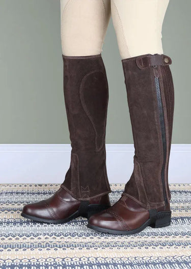 Buy Shires Moretta Adult's Suede Half Chaps| Online for Equine