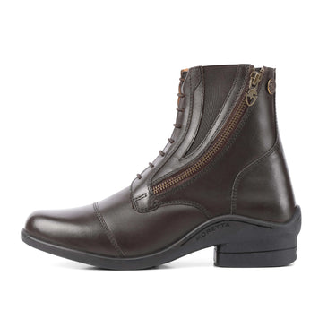 Buy the Shires Moretta Brown Alessia Side Zip Paddock Boots | Online for Equine