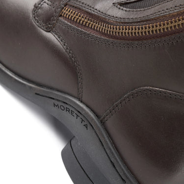 Buy the Shires Moretta Brown Alessia Side Zip Paddock Boots | Online for Equine