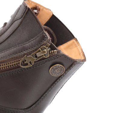 Buy the Shires Moretta Brown Alessia Side Zip Paddock Boots | Online for Equine