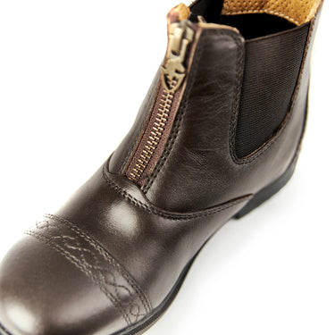 Buy the Shires Moretta Brown Childerns Materia Paddock Boots | Online for Equine