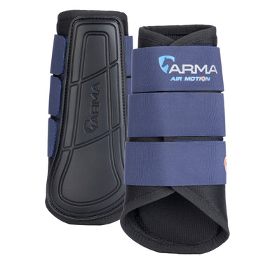 Shires Navy ARMA Air Motion Brushing Boots| Online For Equine