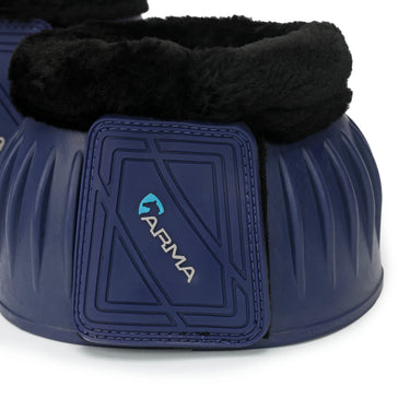 Shires Navy ARMA Black Fleece Over Reach Boots| Online For Equine