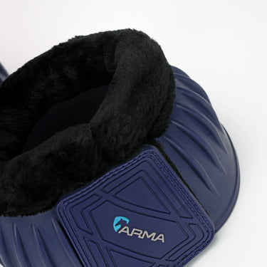 Shires Navy ARMA Black Fleece Over Reach Boots| Online For Equine