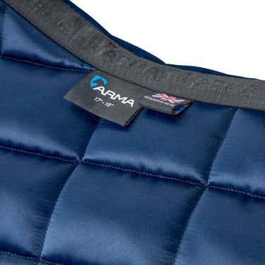 Shires Navy ARMA Eltar Satin Jump Saddlecloth| Online For Equine