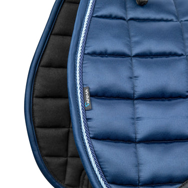 Shires Navy ARMA Eltar Satin Saddlecloth| Online For Equine