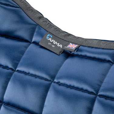 Shires Navy ARMA Eltar Satin Saddlecloth| Online For Equine
