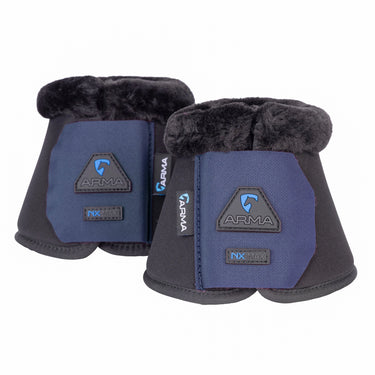 Shires Navy ARMA SupaFleece Neoprene Over Reach Boots - Cob| Online For Equine