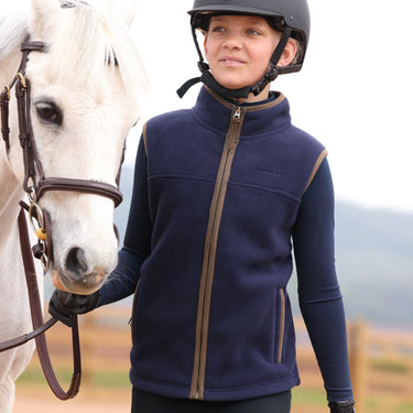 Shires Navy Aubrion Core Fleece Gilet - Young Rider| Online For Equine