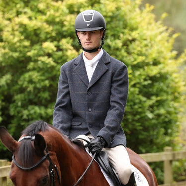 Shires Navy Check Aubrion Saratoga Jacket - Gents| Online For Equine