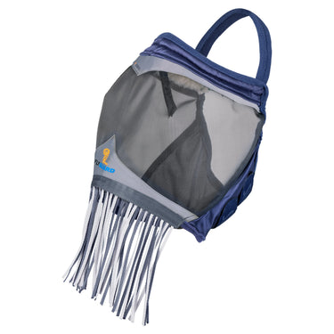Shires Navy FlyGuard Pro Fine Mesh Earless Fly Mask with Nose Fringe| Online For Equine