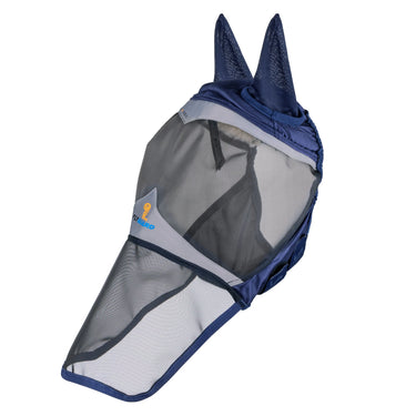 Shires Navy FlyGuard Pro Fine Mesh Fly Mask with Ears & Square Nose| Online For Equine