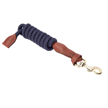 Shires Navy Velociti Lusso Leather Lead Rope| Online For Equine
